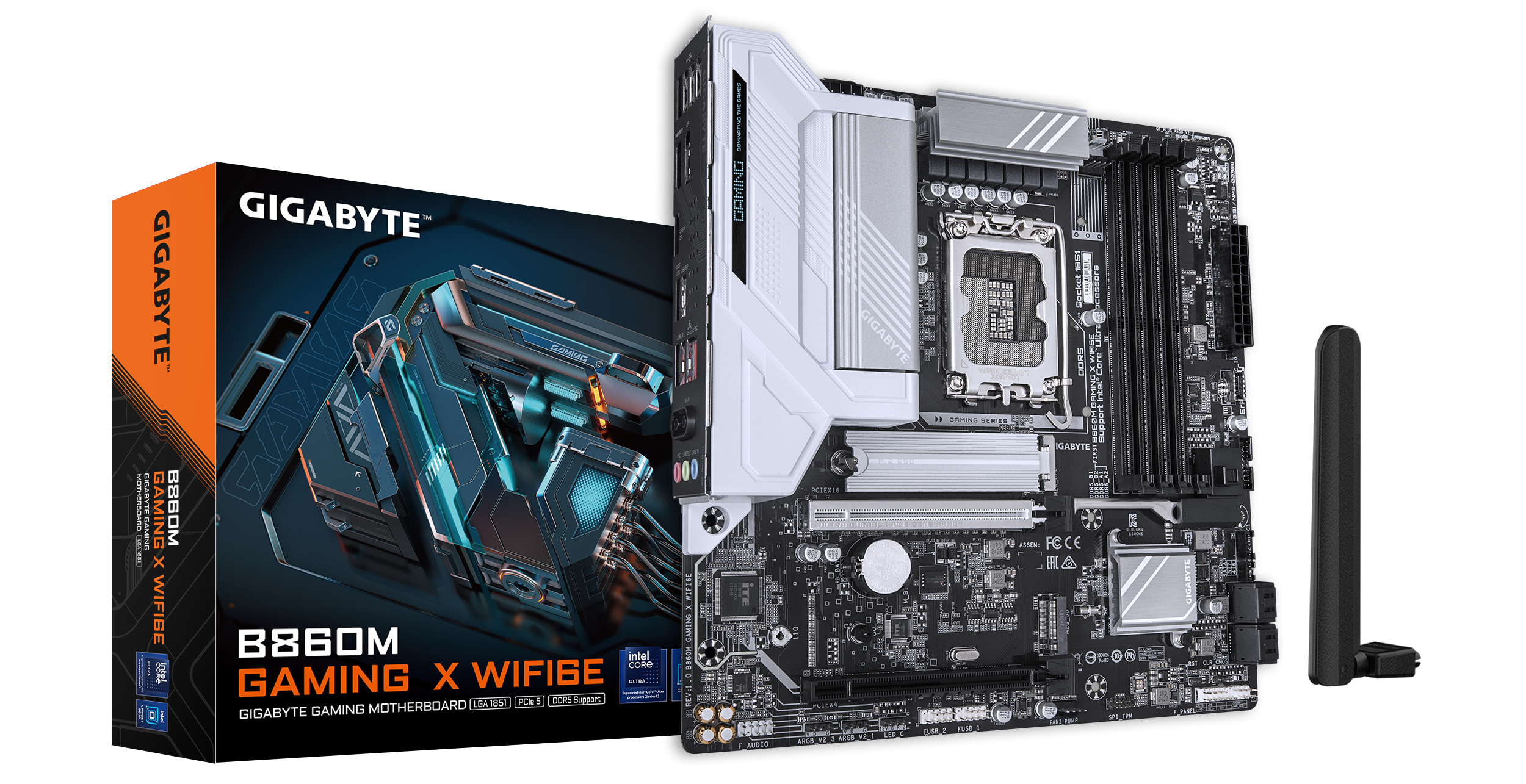 Bekijk afbeelding 1 van Gigabyte 1851 B860M GAMING X WIFI6E - DDR5/M.2/DP/HDMI mATX